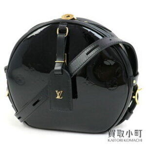 Louis Vuitton Boite Chapeau Souple Monogram Vernis Noir shoulder leather LV